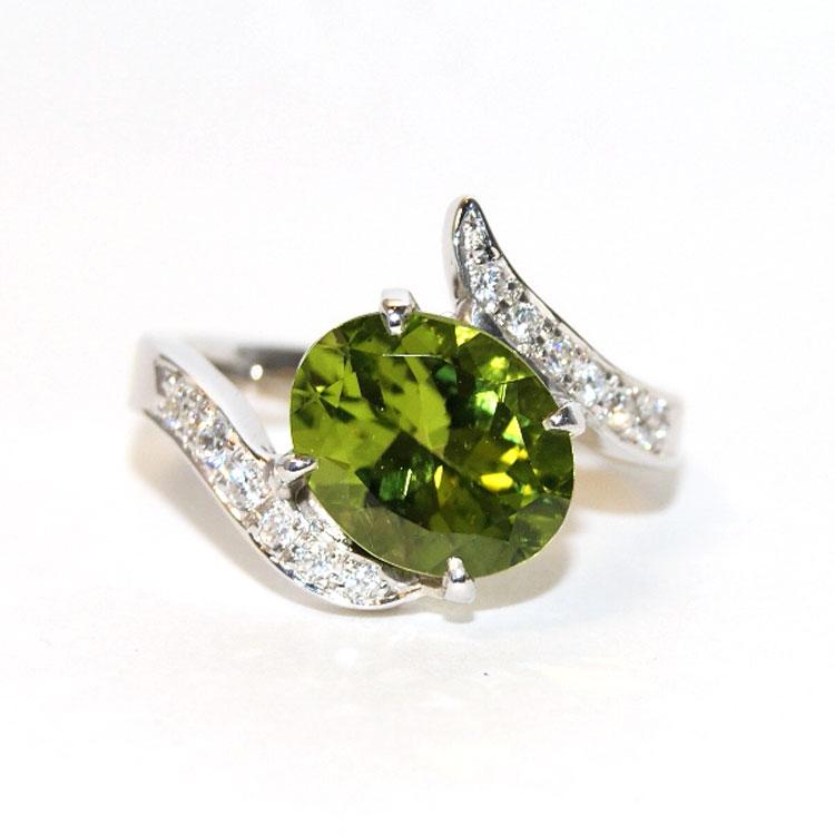 指輪 レディース 40代 リング ペリドット 8月誕生石 パワーストーン