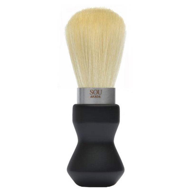 SOU AKADA シルクホイップブラシ シェービングサイズ ウレタン塗装 黒 100329