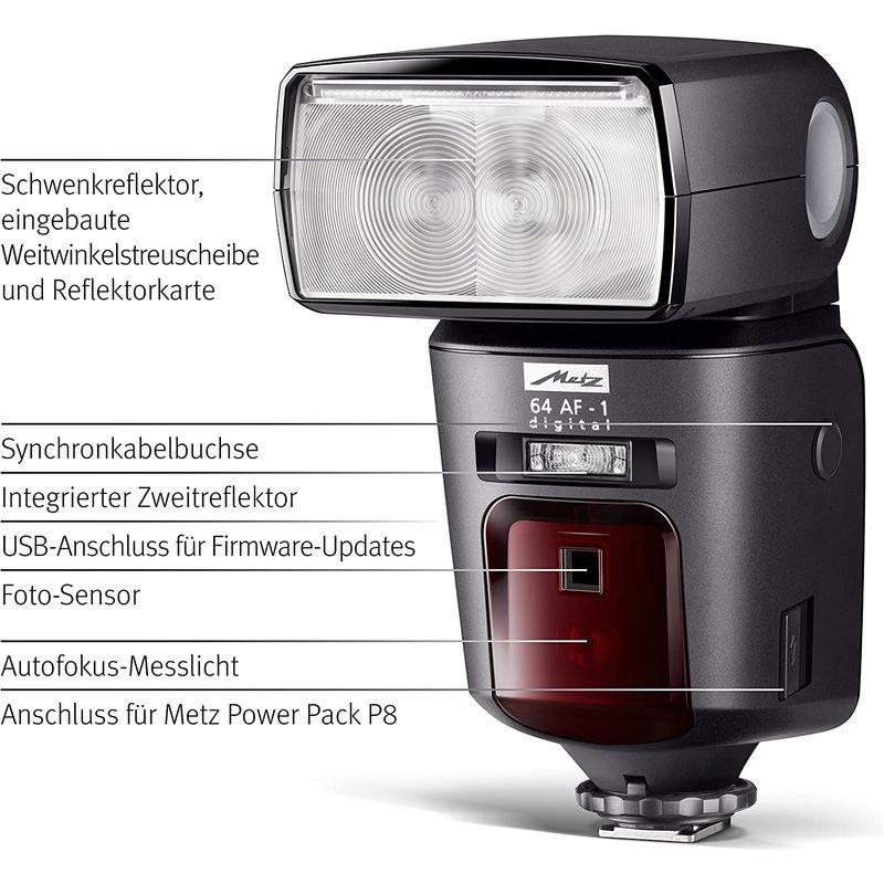 Metz フラッシュ ストロボ MECABLITZ 64 AF-1 digital ペンタックス用 ガイドナンバー64 064040 フラッシュ ストロボ MECABLITZ AF digital ペンタックス用 ガイドナンバー64 アルカリ電池 サイズ
