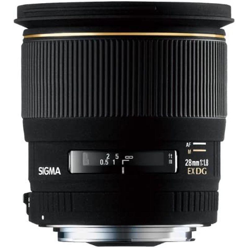 《送料込》 SIGMA 単焦点広角レンズ 28mm F1.8 EX DG ASPHERICAL MACRO キヤノン用 フルサイズ対応 【XUR1371111145】(49370円)