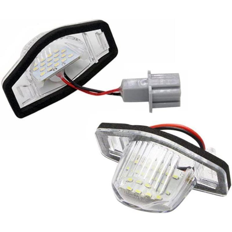 ホンダ HONDA LED18発ｘ2 2個1組 ライセンスプレートライト ナンバー灯