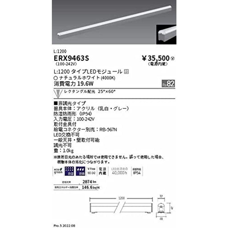 遠藤照明　間接照明　Linear　series　L1200タイプ　非調光　アウトドアリニア32　ERX9463S　ナチュラルホワイト