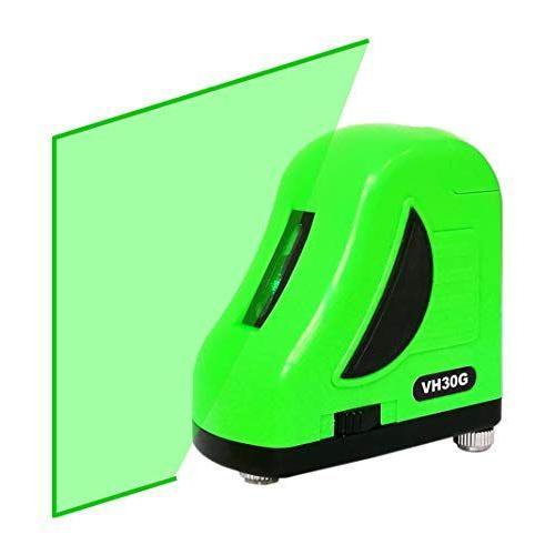 Danpon レーザー墨出し器 グリーン垂直ライン1本 高輝度 緑色 自動調整機能 小型 出射角120°以上 非球面ガラスレンズ採用 VH- レーザー距離計