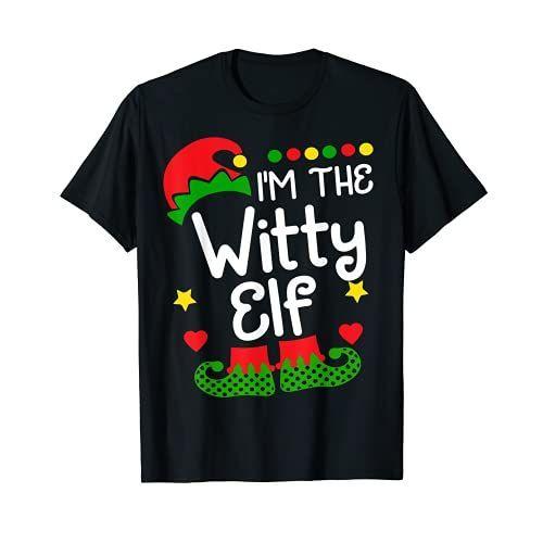 人気商品の 超可爱の I#039;m The Witty エルフシャツ クリスマスファミリー エルフ コスチュームTシャツ Tシャツ lavadodetanque.com lavadodetanque.com