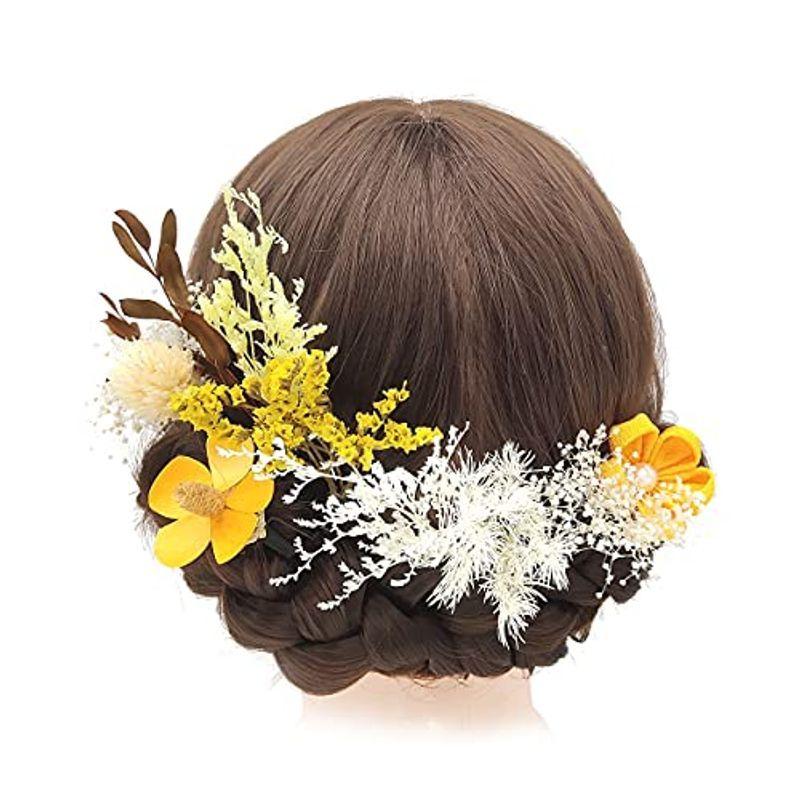 Hiipeak 花髪飾り 17点セット 成人式 卒業式 七五三 和風 和装 フラワー 髪留め 高級造花 ヘアアクセサリー ヘアクリップ 舞妓 通販 激安
