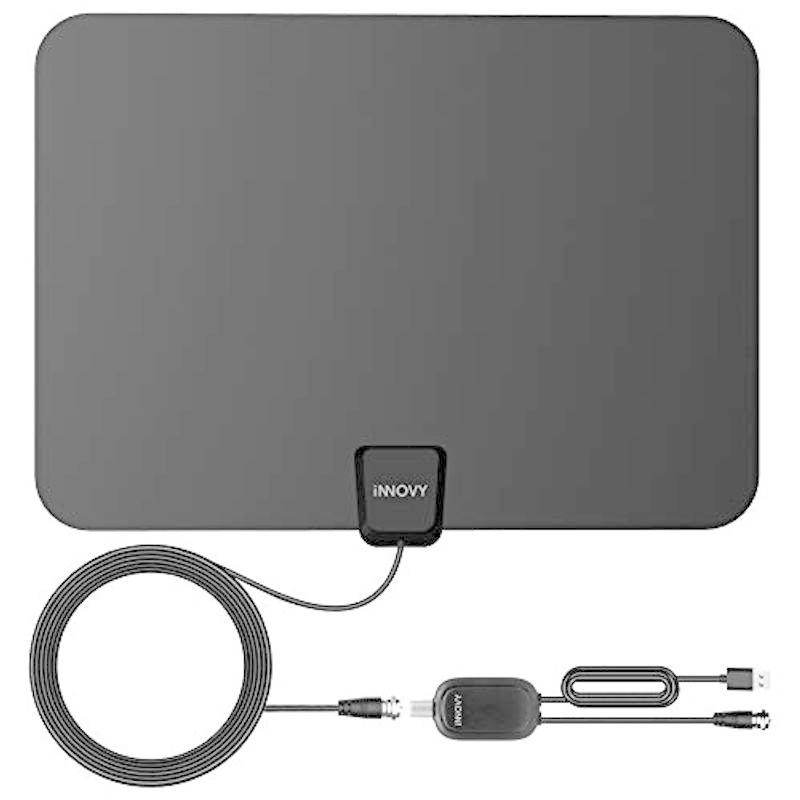 100 品質保証 Innovy 超薄型室内hdtvアンテナ ペーパーアンテナ Hd 4k 全種類テレビに対応 信号ブースター付き 卓上 Tv アンテナ 1 Pmajk Gov Pk