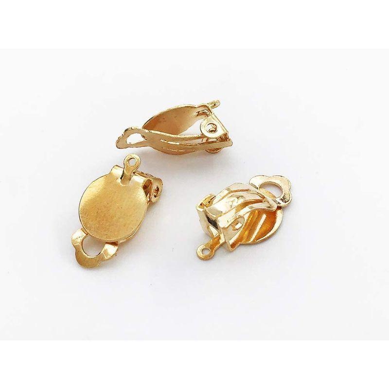 割引発見 蝶バネ イヤリング パーツ 丸皿 10mm 台座付き カン付き 個 ゴールド Kc金 アクセサリー 金具 ファイニエ Ap07 Aynaelda Com