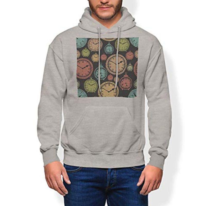 Igsticker プリント パーカー メンズ 長袖 スウェット 綿100 裏パイル 2xl サイズ Size おしゃれ プルオーバー フ 新品 正規品