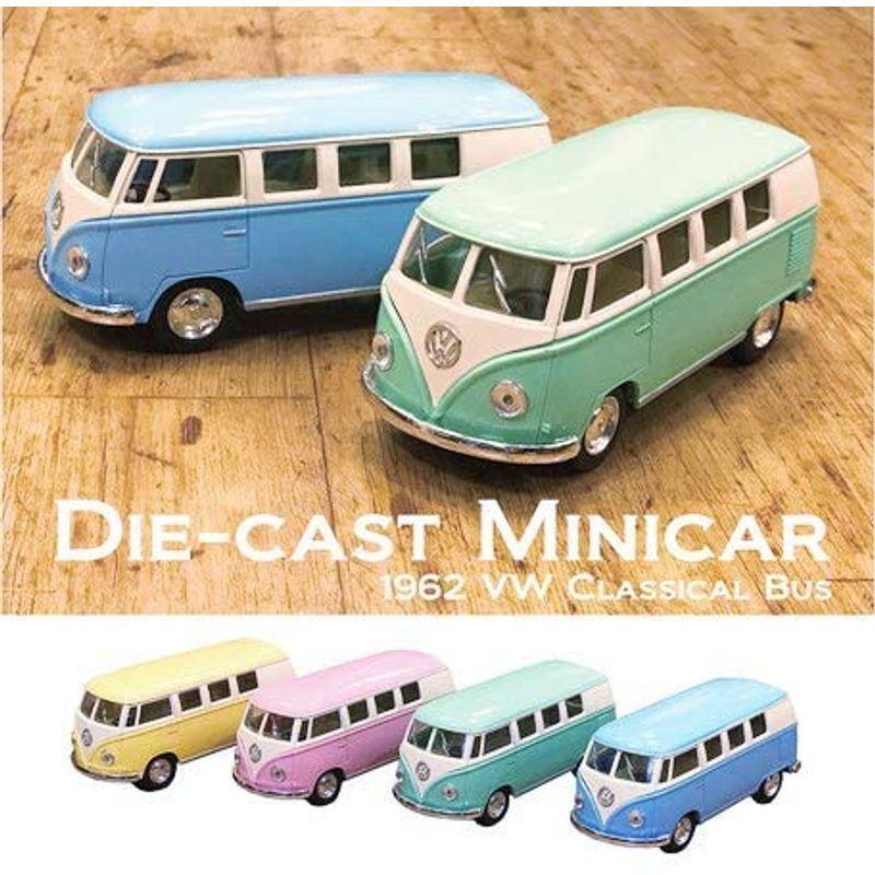 1962年の フォルクスワーゲン バス ダイキャスト ミニカー 4色セット パステルカラー 1 32スケール アメ車 ホビー 車 模型 最安値挑戦
