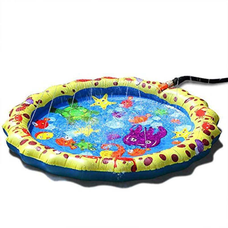 海外最新 Odoland 噴水マット 水遊び 色選択可 サイズ選択可 取付便利 イエロー 1m 激安特価 Turningheadskennel Com