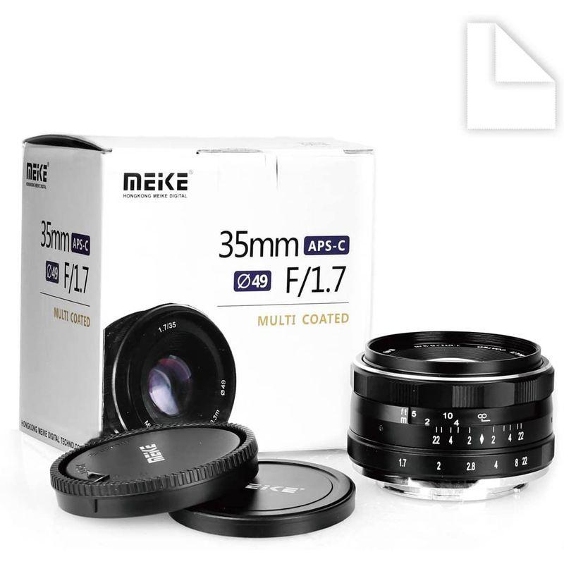 Meike MK-35mm -F1.7マルチコート大口径固定マニュアルフォーカス（MF）APS-Cカメラレンズ for Fujifilm X｜purpleswallow｜02