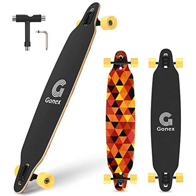 Gonex 42インチ ロングボード スケートボード 9層メイプルフリーライドコンケーブクルーザー 女の子 子供 大人 初心者用 人気no 1 本体