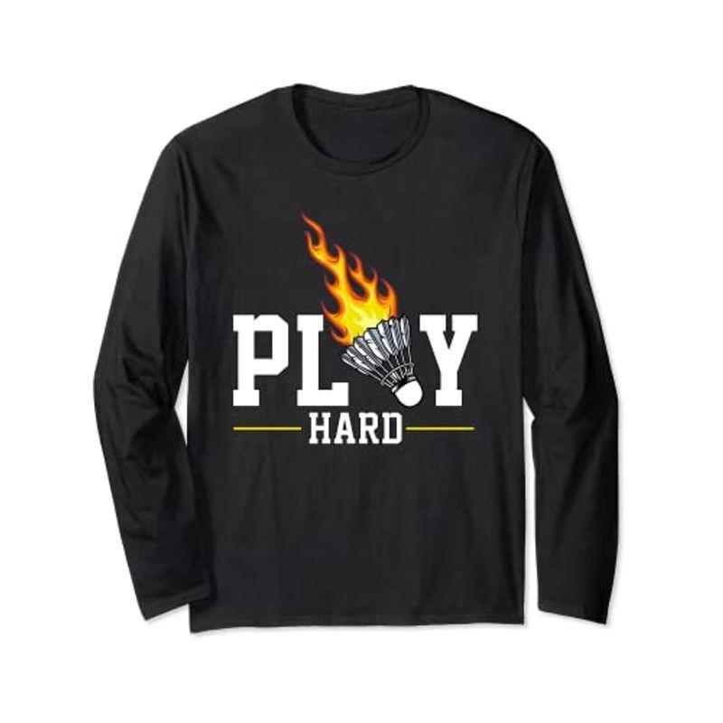 宅配 Play Hard バドミントンプレーヤー バドミントンラケット バドミントン 長袖tシャツ Rmladv Com Br