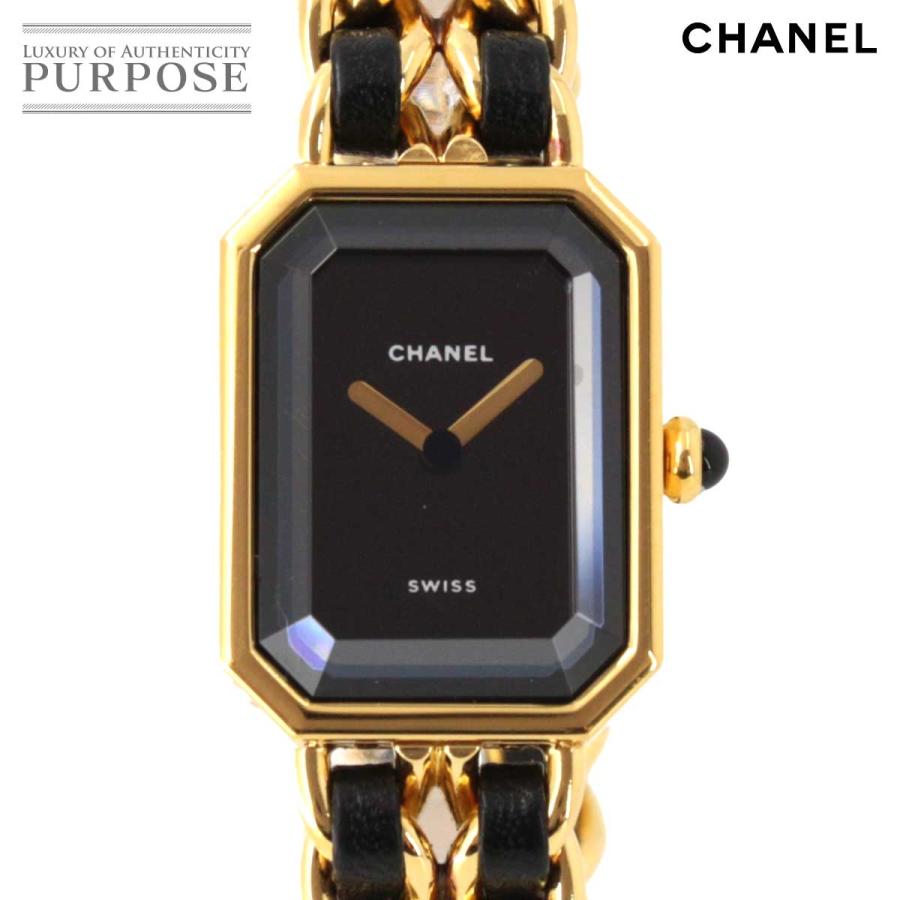 シャネル Chanel プルミエール Mサイズ H0001 ヴィンテージ レディース 腕時計 ブラック 文字盤 ゴールド クォーツ ウォッチ Purposeパーパス ヤフー店 通販 Yahoo ショッピング