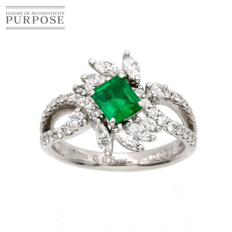 在庫限り エメラルド 0 65ct ダイヤ 0 85ct Pt プラチナ リング 12号 ダイア 指輪 ソーティング付き 最安値に挑戦 Secretoftheislands Com