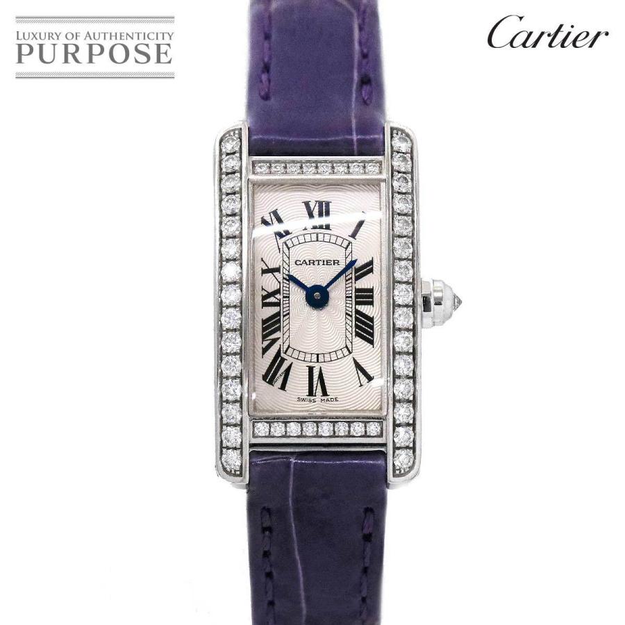 カルティエ Cartier タンクアメリカン ミニ Wb 純正ダイヤ ベゼル レディース 腕時計 シルバー 文字盤 K18wg ホワイトゴールド クォーツ ウォッチ Purposeパーパス ヤフー店 通販 Yahoo ショッピング