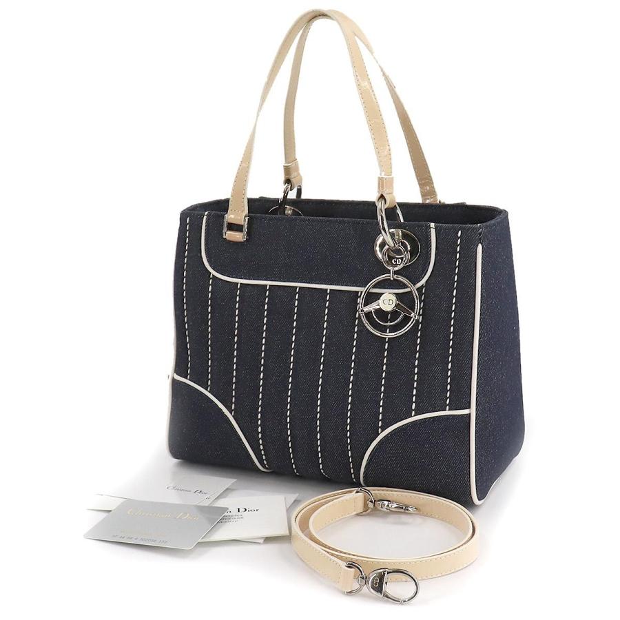 在庫残りわずか クリスチャン ディオール Christian Dior モンテーニュ クリス 1947 デニム 2way ハンド ショルダー バッグ ネイビー エナメル ベージュ シルバー 金具 Purposeパーパス ヤフー店 通販 Yahoo ショッピング 激安 即納 Etcui Com