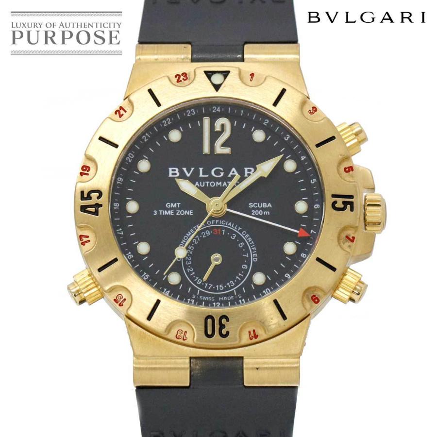 ブルガリ Bvlgari ディアゴノスクーバ Gmt Sd38ggmt メンズ 腕時計 K18yg イエローゴールド デイト ブラック 文字盤 オートマ 自動巻き ウォッチ Purposeパーパス ヤフー店 通販 Yahoo ショッピング