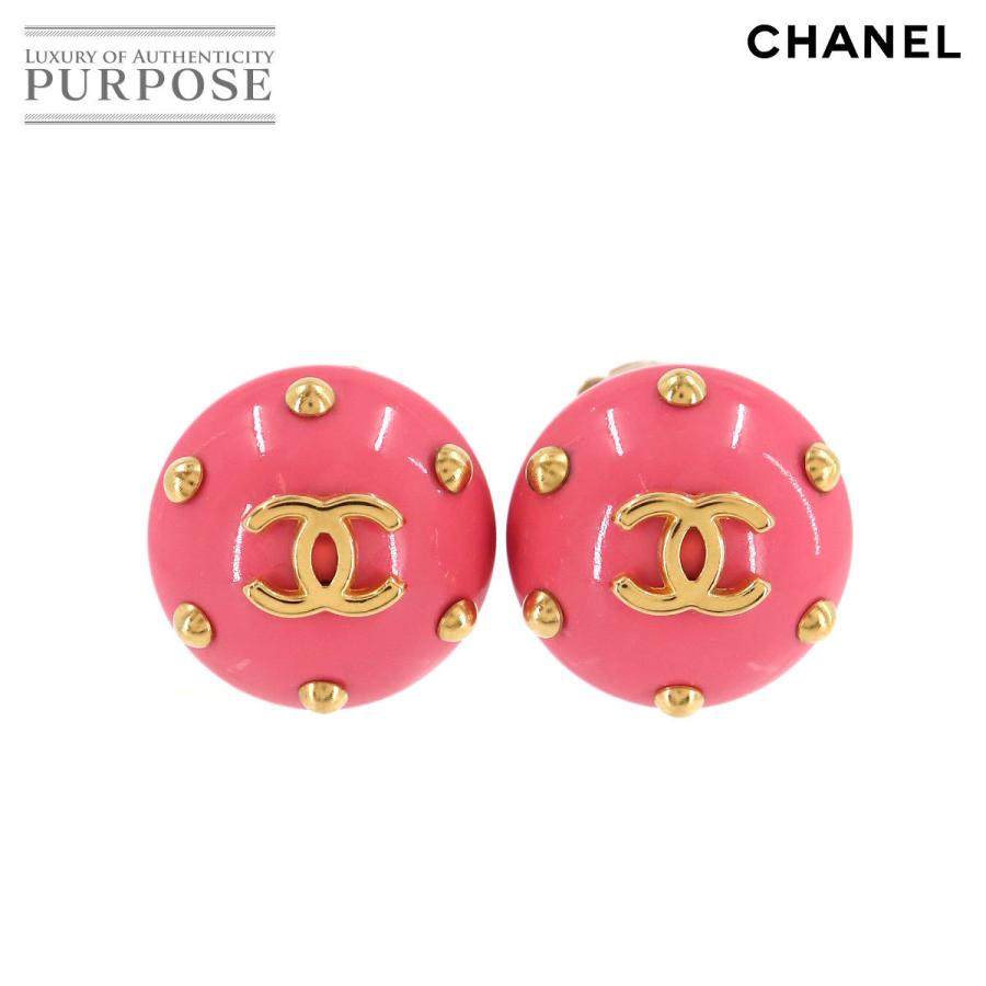 シャネル Chanel ココマーク スタッズ イヤリング ラウンド型 ピンク ゴールド 96c アクセサリー ヴィンテージ Purposeパーパス ヤフー店 通販 Yahoo ショッピング