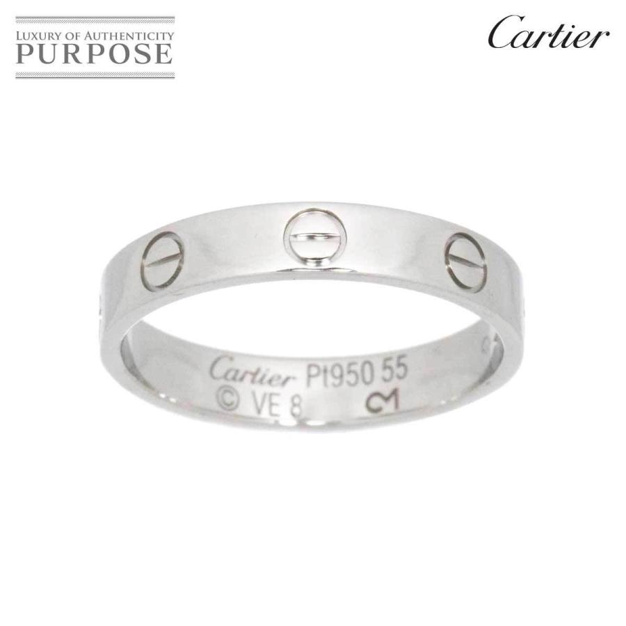 最新発見 Cartier プラチナ Pt950 ミニラブリング カルティエ ♯55 - リング 最新発見 Cartier プラチナ Pt950 ミニラブリング カルティエ ♯55 - リング