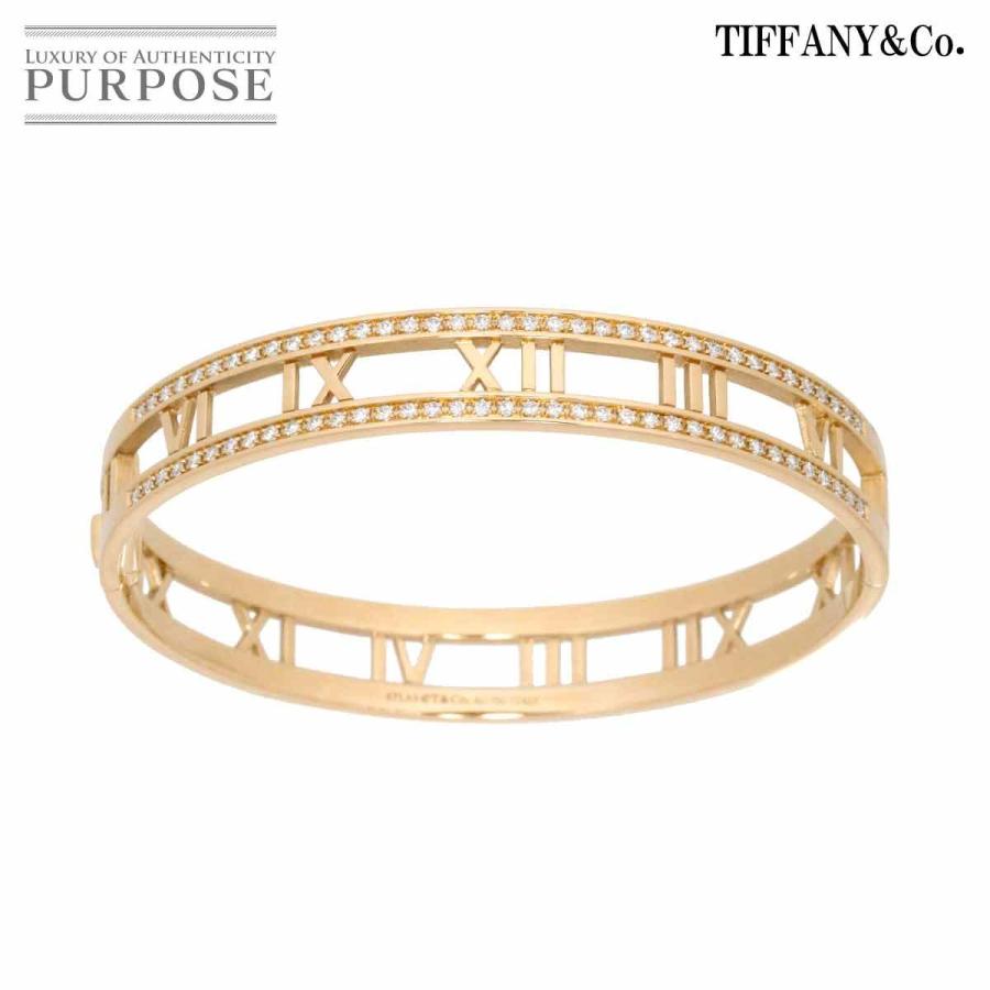 最新人気 ティファニー Tiffany Co オープン アトラス ブレスレット ダイヤ 17 5cm K18 Pg ピンクゴールド 750 バングル Atlas Bracelet 超美品 Zoetalentsolutions Com