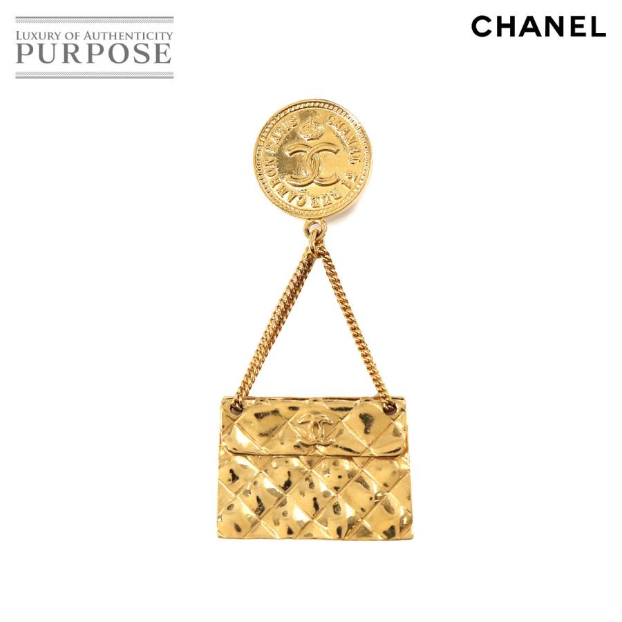 シャネル Chanel 31 Rue Cambon マトラッセ バッグモチーフ ブローチ ゴールド 96p スイング アクセサリー ヴィンテージ Vintage Brooch 90127152 Purposeパーパス ヤフー店 通販 Yahoo ショッピング