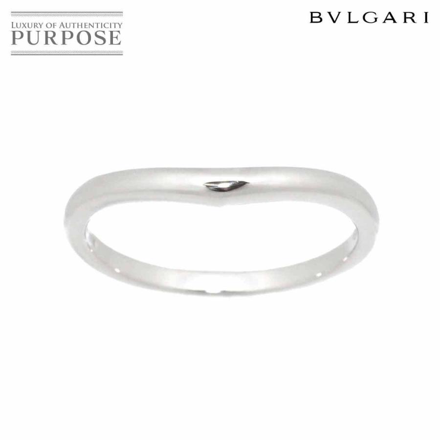 指輪 ブルガリ Bvlgari コロナ バンド 号 リング Pt950 プラチナ 指輪 Corona Ring