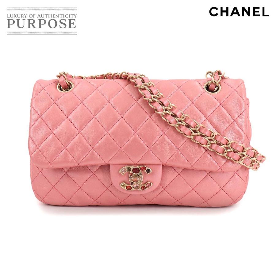 シャネル Chanel マトラッセ チェーン ショルダー バッグ ビジュー レザー メタリックピンク 9258 Matelasse Bag Purposeパーパス ヤフー店 通販 Yahoo ショッピング