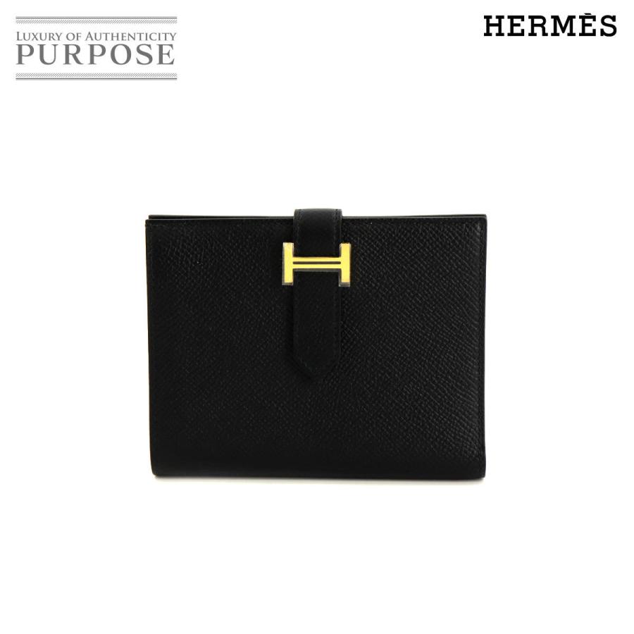 魅力の ブラック エプソン 財布 二つ折り コンパクト ベアン 財布 エルメス 未使用 新品 Y刻印 中古 ブランド レディース 折りたたみ財布 Sutevalle Org