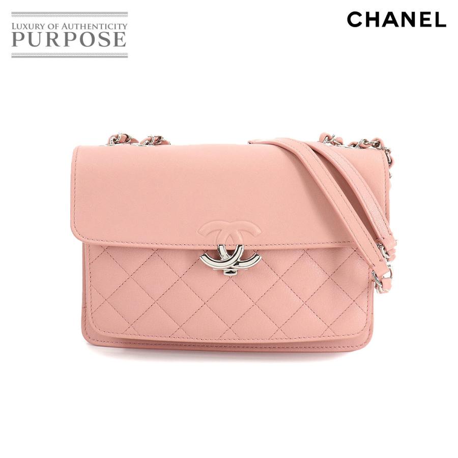 最新最全の シャネル マトラッセ Bag Matelasse ピンク レザー バッグ ショルダー チェーン マトラッセ Chanel シャネル 展示品 未使用 バッグ ショルダー チェーン バッグ Fredvanamstel Com