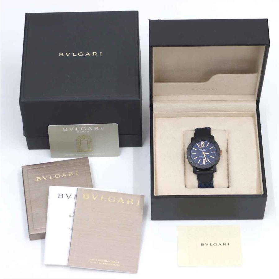 特別送料無料 ブルガリ K18pg 40cl カーボンゴールド ブルガリブルガリ ブルガリ Bvlgari Gold Carbon Bvlgaribvlgari K18pg 自動巻き 裏スケルトン デイト 腕時計 メンズ 40cl カーボンゴールド ブルガリブルガリ メンズ腕時計