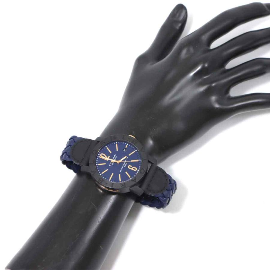 特別送料無料 ブルガリ K18pg 40cl カーボンゴールド ブルガリブルガリ ブルガリ Bvlgari Gold Carbon Bvlgaribvlgari K18pg 自動巻き 裏スケルトン デイト 腕時計 メンズ 40cl カーボンゴールド ブルガリブルガリ メンズ腕時計