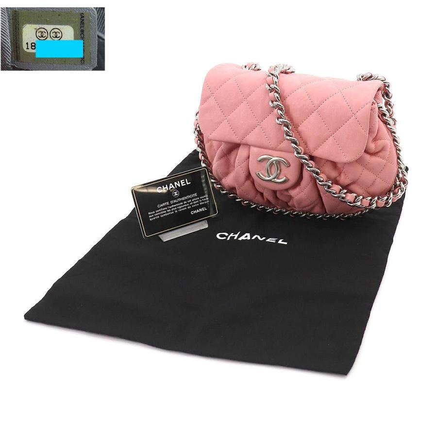 超歓迎 アラウンド チェーン マトラッセ ラグジュアリー Chanel シャネル 展示品 未使用 ショルダー Bag Matelasse Luxury 9914 ピンク レザー バッグ ショルダーバッグ 商品到着後 レビューを 書きます 商品代金より1 000円off Pathwaysfl Org