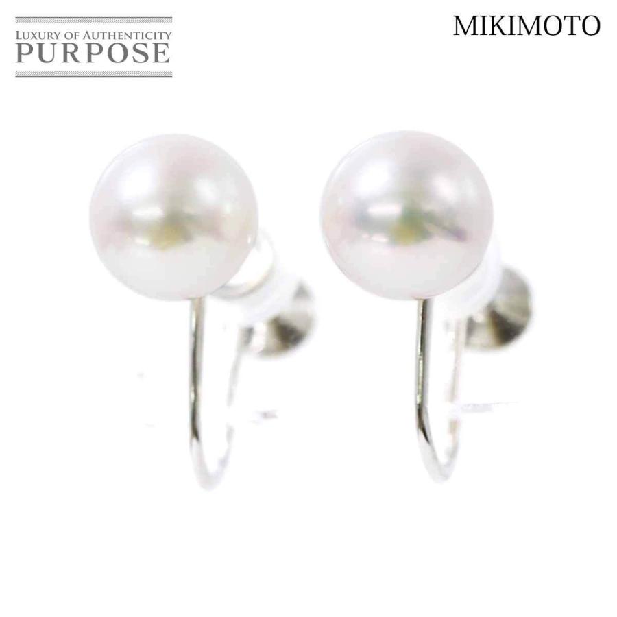 ミキモト MIKIMOTO アコヤ真珠 7.3-7.5mm イヤリング K18 WG ホワイトゴールド パール Akoya Pearl Earrings  Clip on 90156567 :90156567:PURPOSEパーパス・ヤフー店 - 通販 - Yahoo!ショッピング
