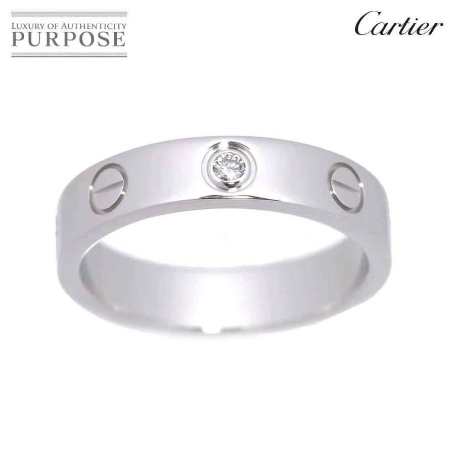 カルティエ Cartier ミニラブ #49 リング ダイヤ 1P K18 WG ホワイトゴールド 750 指輪 Mini Love Ring  90159703 :90159703:PURPOSEパーパス・ヤフー店 - 通販 - Yahoo!ショッピング