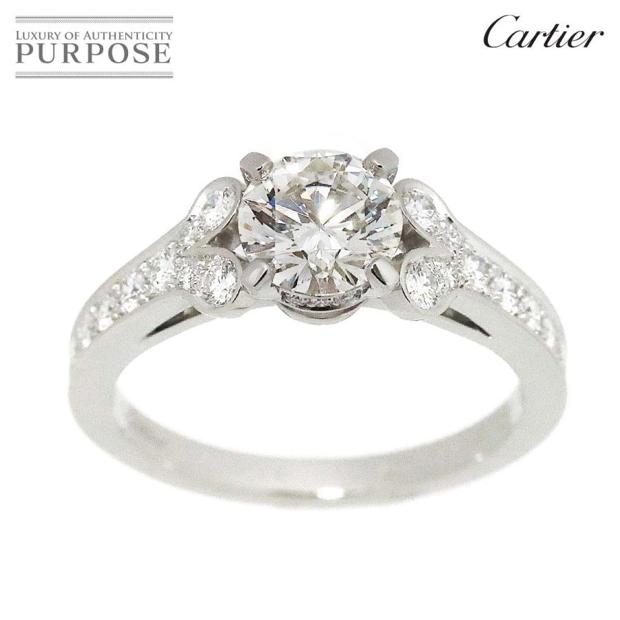 カルティエ Cartier バレリーナ ダイヤ 1.24ct H/VVS1/EX #56 リング Pt プラチナ 指輪 Diamond