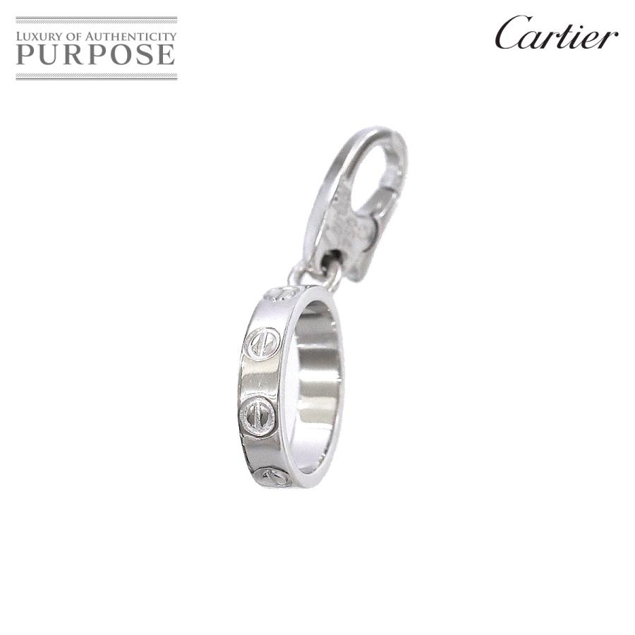 カルティエ Cartier ベビーラブ チャーム ペンダント トップ K18 WG ホワイトゴールド 750 Baby Love Charm