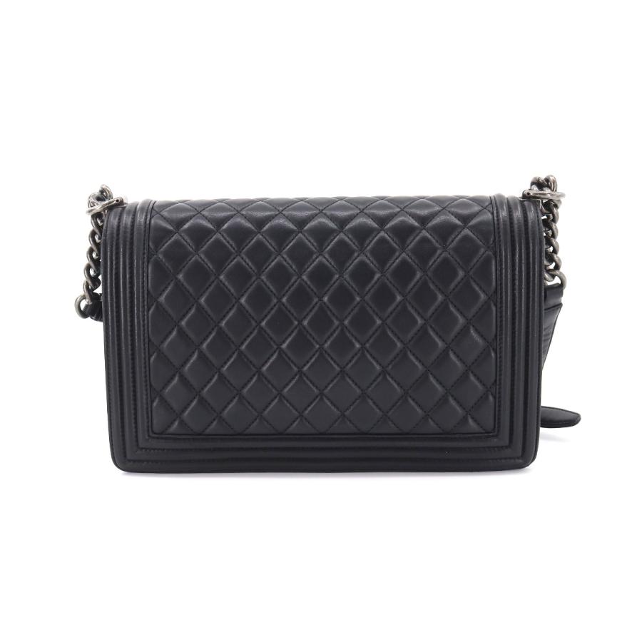 シャネル CHANEL ボーイシャネル チェーン ショルダー バッグ レザー ブラック A92193 Boy Chanel Bag