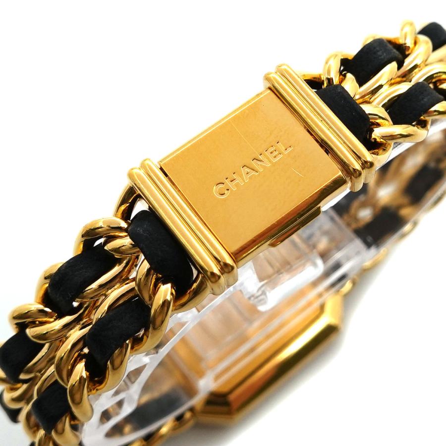 シャネル CHANEL プルミエール Lサイズ H0001 ヴィンテージ レディース 腕時計 ブラック 文字盤 ゴールド ウォッチ Premiere 90177548 :90177548:PURPOSEパーパス・ヤフー店 通販 シャネル CHANEL プルミエール Lサイズ H0001 ヴィンテージ レディース 腕時計 ブラック 文字盤 ゴールド クォーツ ウォッチ Premiere