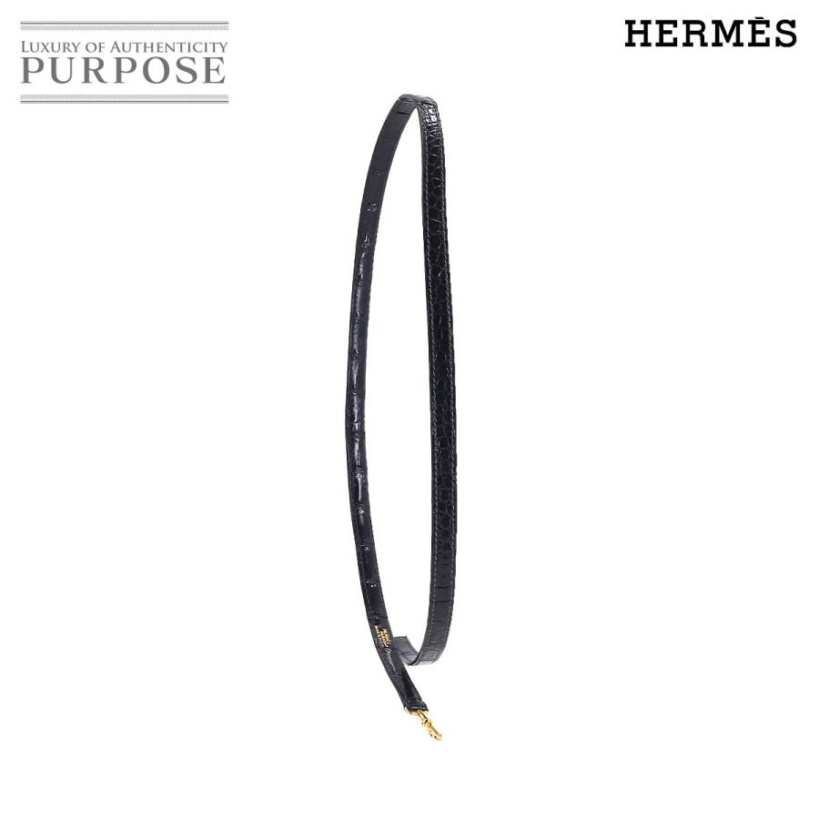 エルメス HERMES ミニケリー ショルダー ストラップ クロコダイル