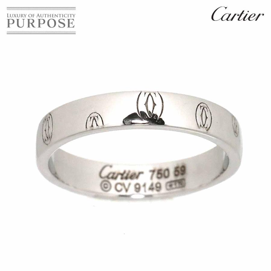 カルティエ Cartier ロゴ リング #59 ハッピーバースデー K18 WG ホワイトゴールド 750 指輪 Logo Happy  birthday Ring 90177911 :90177911:PURPOSEパーパス・ヤフー店 - 通販 - Yahoo!ショッピング