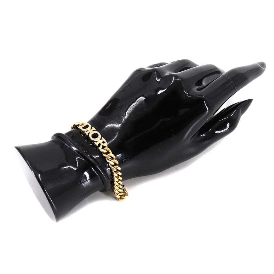 未使用 展示品 クリスチャン ディオール Christian Dior ロゴ チェーン