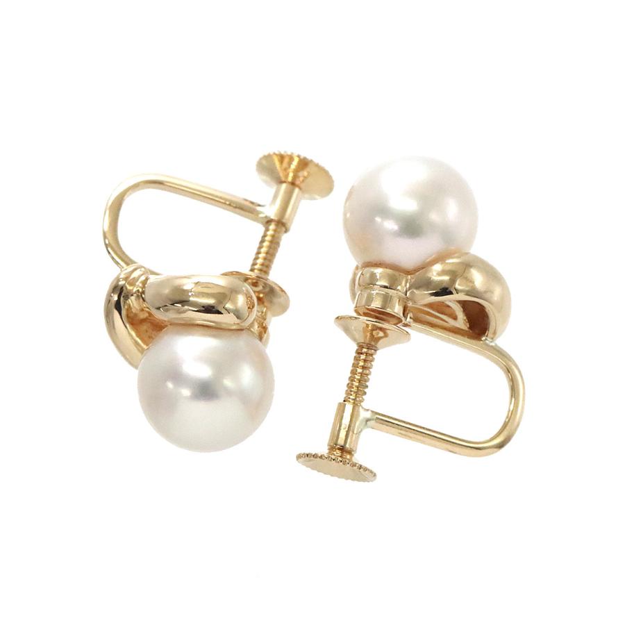 タサキ TASAKI アコヤ真珠 7.1-8.0mm リング ダイヤ 0.04ct 10.5号