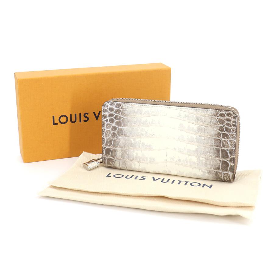 新品同様 ルイ ヴィトン LOUIS VUITTON クロコダイル ジッピー