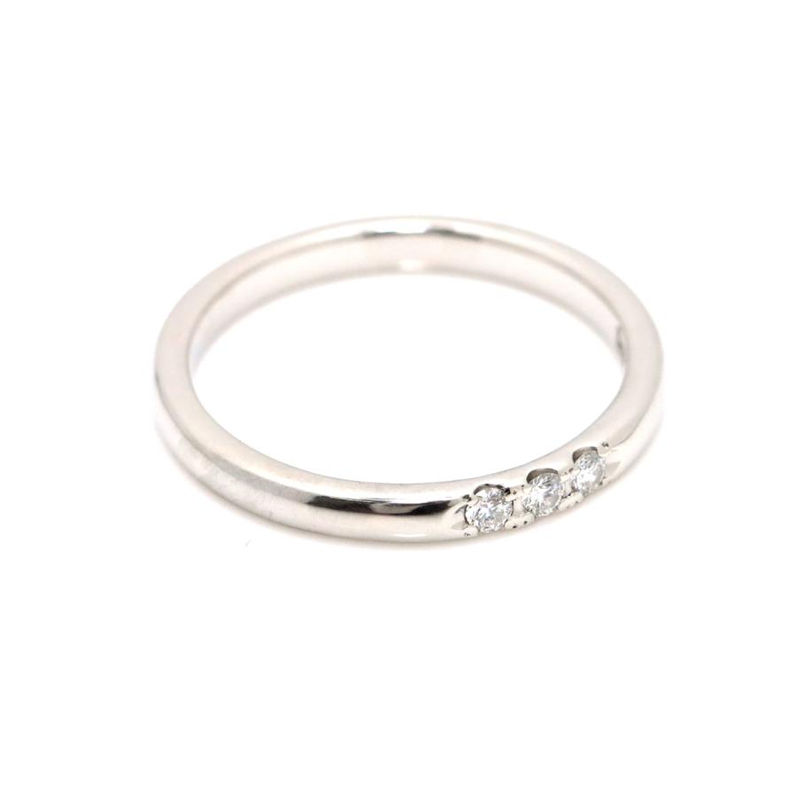 ミキモト MIKIMOTO 9.5号 リング ダイヤ 0.05ct Pt プラチナ 指輪