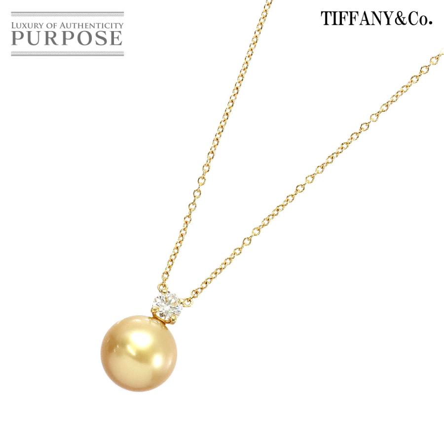 ティファニー TIFFANY&Co. 南洋真珠 9.3mm ダイヤ ネックレス 41cm K18 YG 750 パール  Necklace【ソーティング付き】 90190593 :90190593:PURPOSEパーパス・ヤフー店 - 通販 - Yahoo!ショッピング