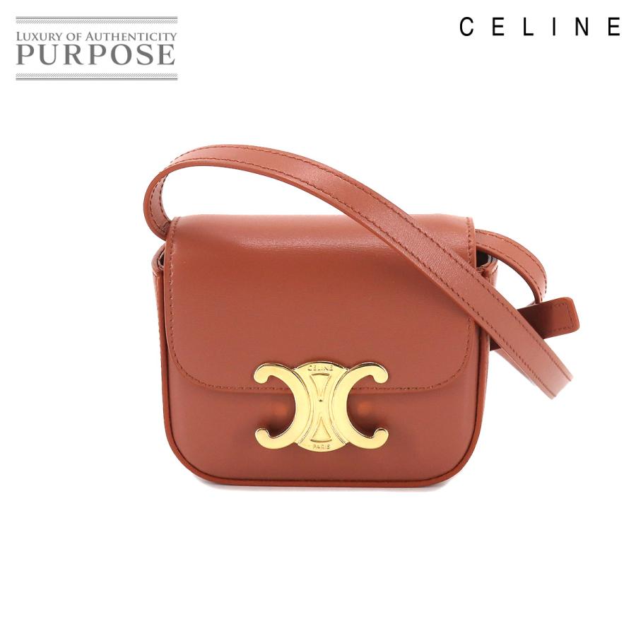 未使用 展示品 セリーヌ CELINE ミニ トリオンフ ショルダー バッグ