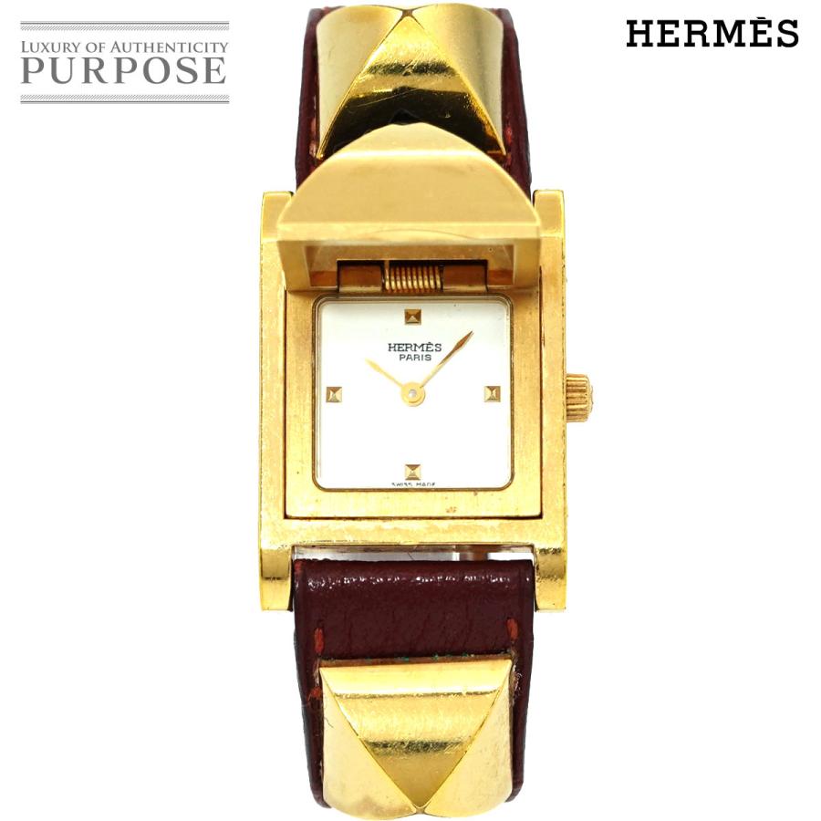 エルメス HERMES メドール ヴィンテージ レディース 腕時計 ピラミッド