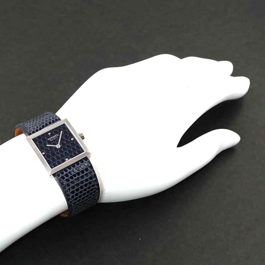 エルメス HERMES カレ キュイール レディース 腕時計 リザード