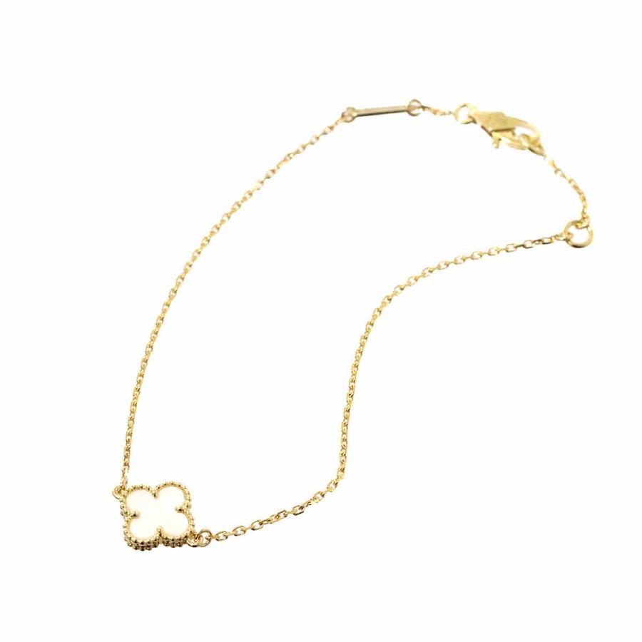 ヴァンクリーフ & アーペル VCA スウィートアルハンブラ シェル ブレスレット K18 YG 750 Sweet Alhambra